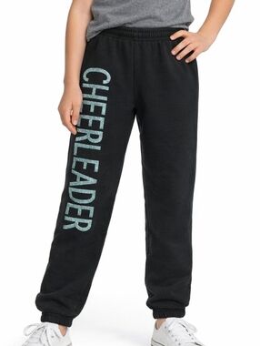 King Athletics Black Jogger Sweatpants Youth Medium Athletic Lounge Pants